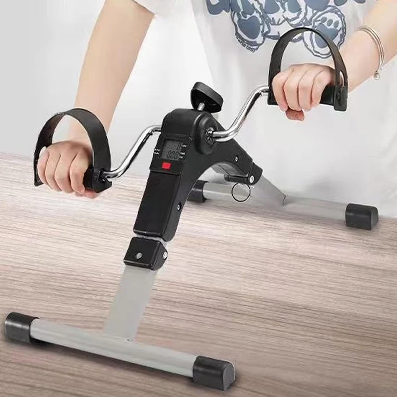Mini Klappbar Bike, Pedaltrainer Mini-Heimtrainer Fahrrad, Minifahrrad Bewegungstrainer Fitnessgerät