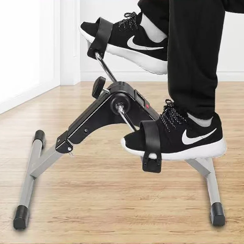 Mini Klappbar Bike, Pedaltrainer Mini-Heimtrainer Fahrrad, Minifahrrad Bewegungstrainer Fitnessgerät