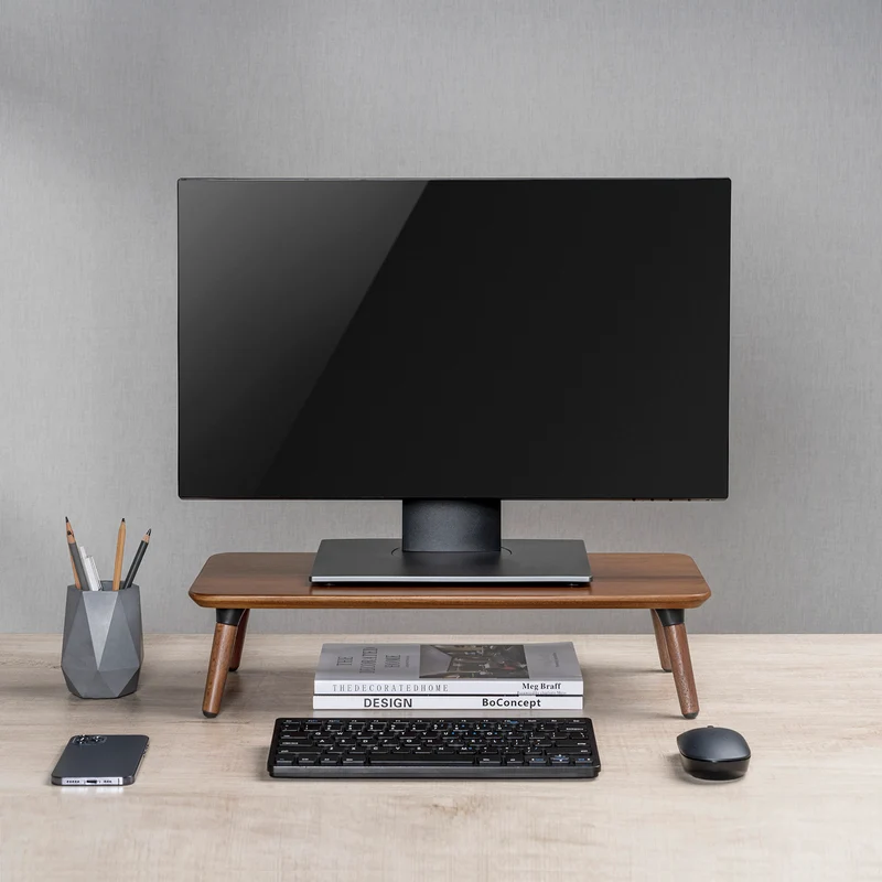 Maclean MC-930 Monitor Stand Laptop Stand Screen Riser Desk Attachment Screen Stand up to 20kg 50x24x12cm