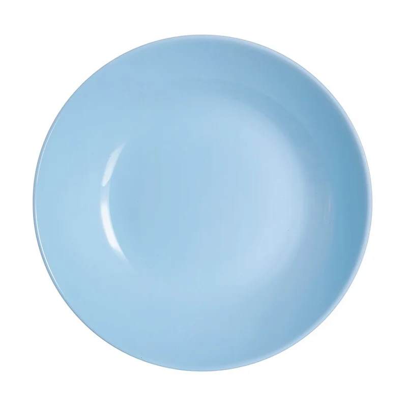 Luminarc deep plate, for soup, round, 20cm, blue, Diwali