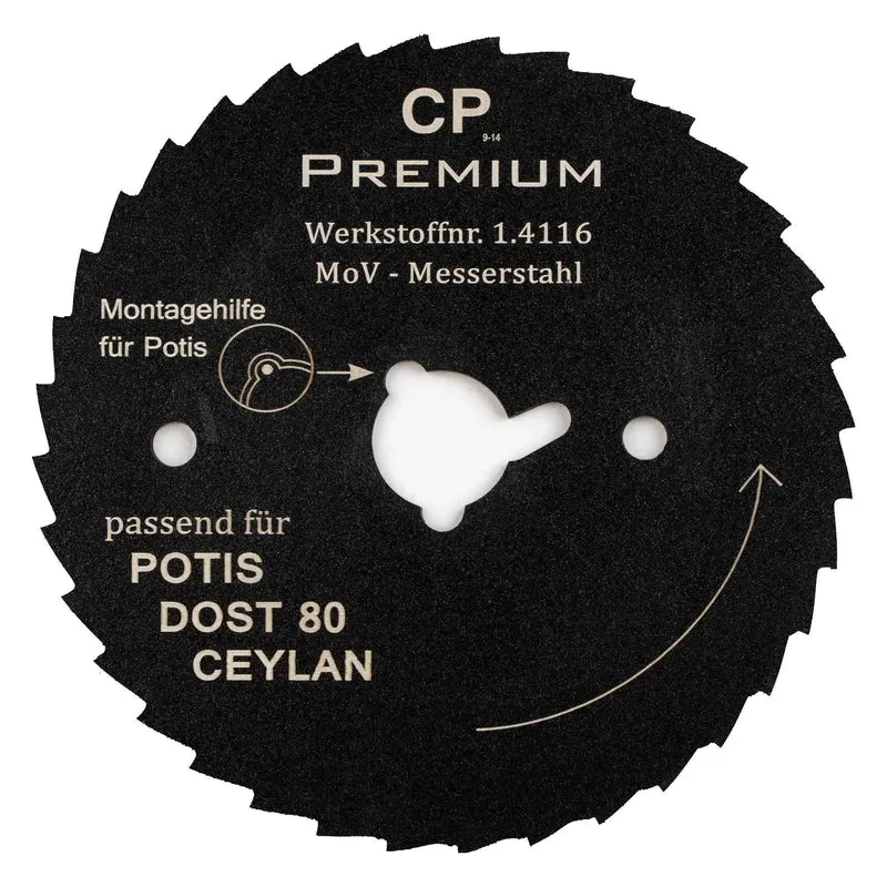 Kreismesser passend für Potis, Dost & Ceylan 80mm Glatt Antihaftbeschichtung Dönermesser / Gyrosmesser