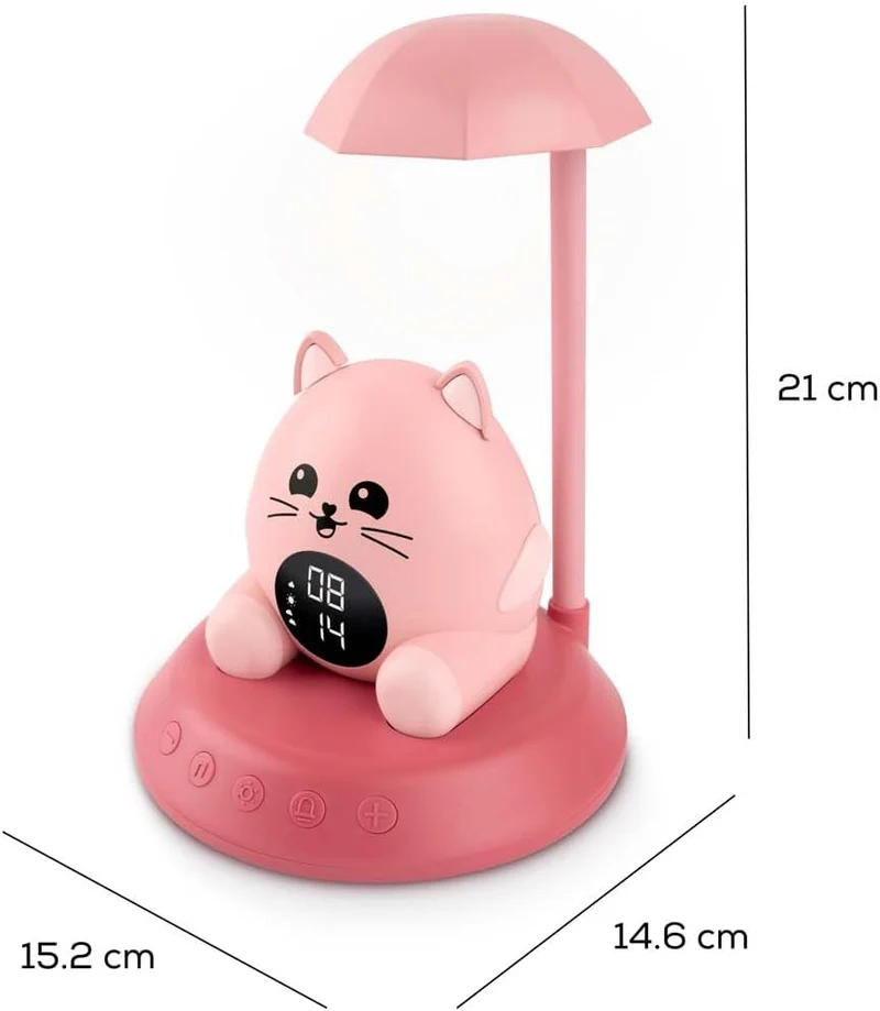 Sveglia con luce notturna - BIGBEN KIDS - Gatto Mehrfarbig (Katzenmotiv), Mehrfarbig (Katzenmotiv)