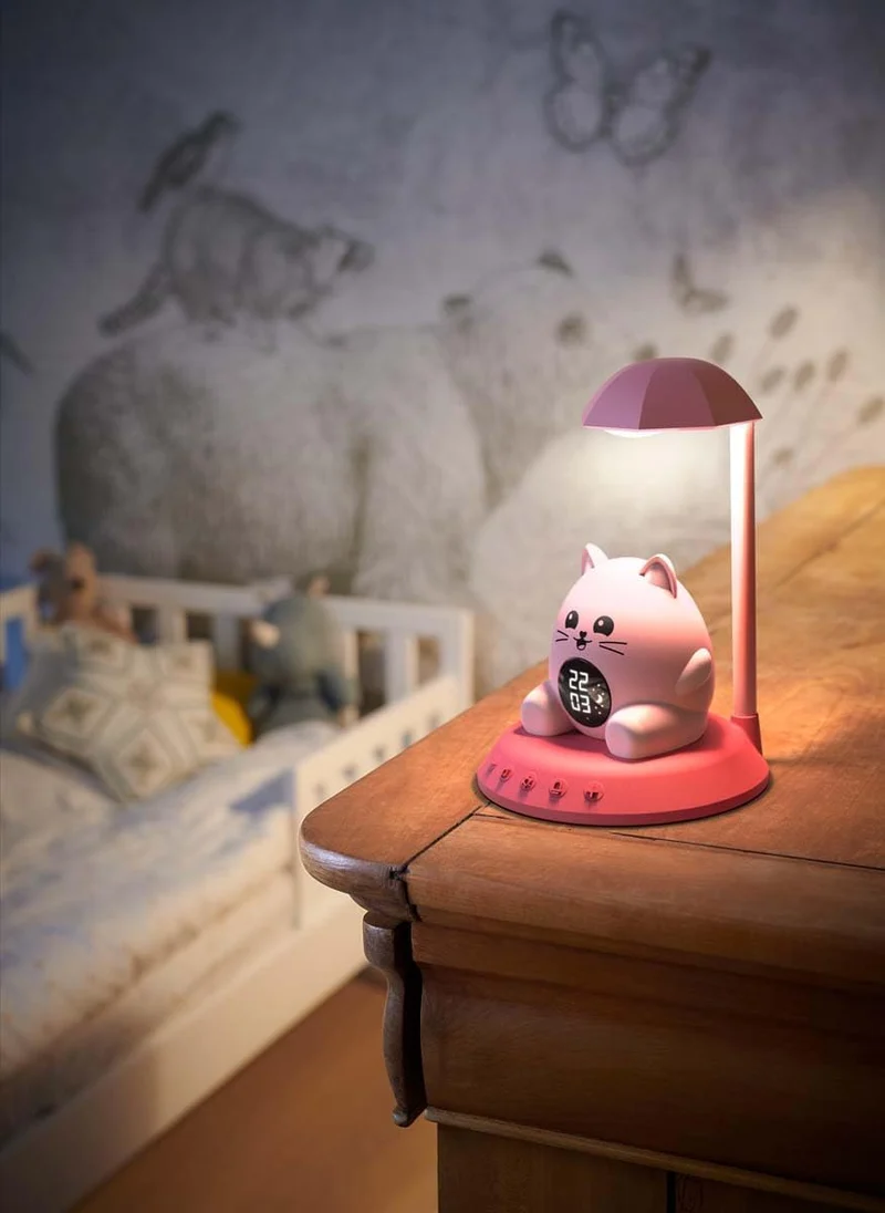 Sveglia con luce notturna - BIGBEN KIDS - Gatto Mehrfarbig (Katzenmotiv), Mehrfarbig (Katzenmotiv)