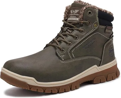 ARRIGO BELLO Winterstiefel Herren Winterschuhe Gefüttert Rutschfeste Warm Stiefel Gemütlich Trekking