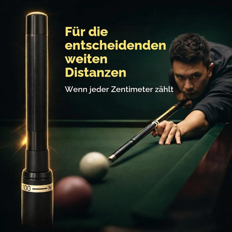 Billard Pool Queue Verlängerung, Pool Queue Stick Extender 9 Kugeln Billard Queue Butt End Extender