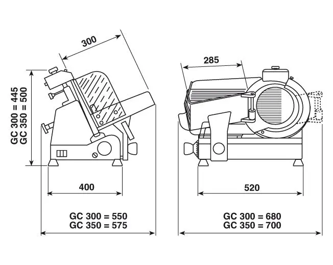Aufschnittmaschine GC Superior Line