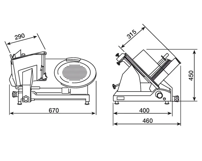 Aufschnittmaschine GXE Superior Line