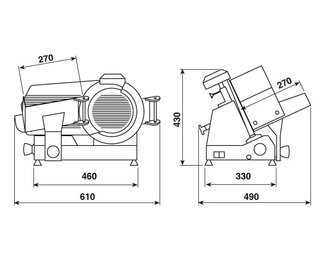 Aufschnittmaschine GLT Premium Line