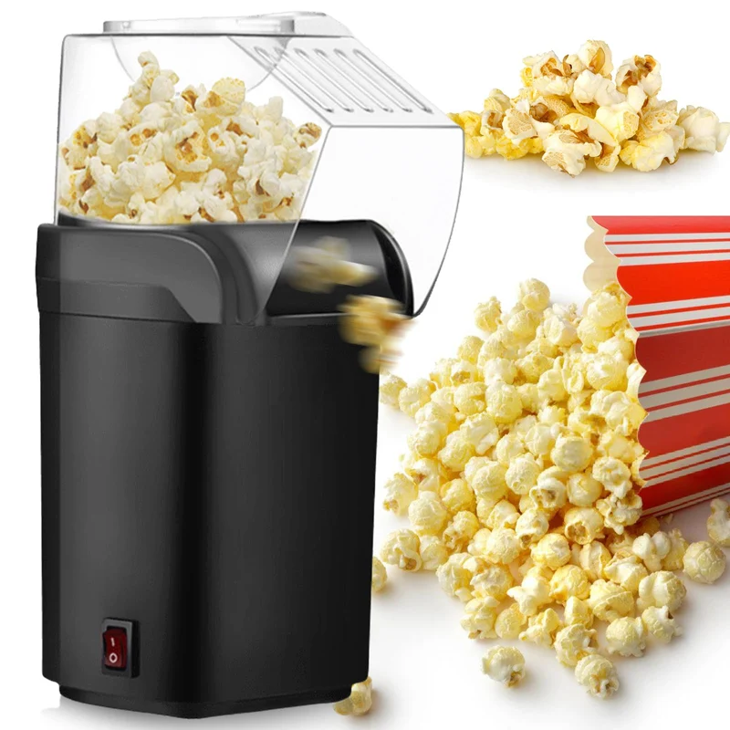 Popcornmaschine: 1200W HeissLuft Popcornmaschine, Selbstgemachte Popcorn Maker, Gesund& Ölfrei, 2 Mi