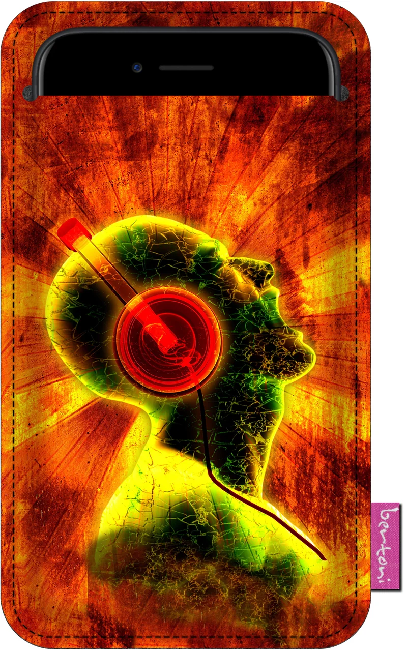 Felt cell phone case Mobile phone case 105x175 mm protective cover Music