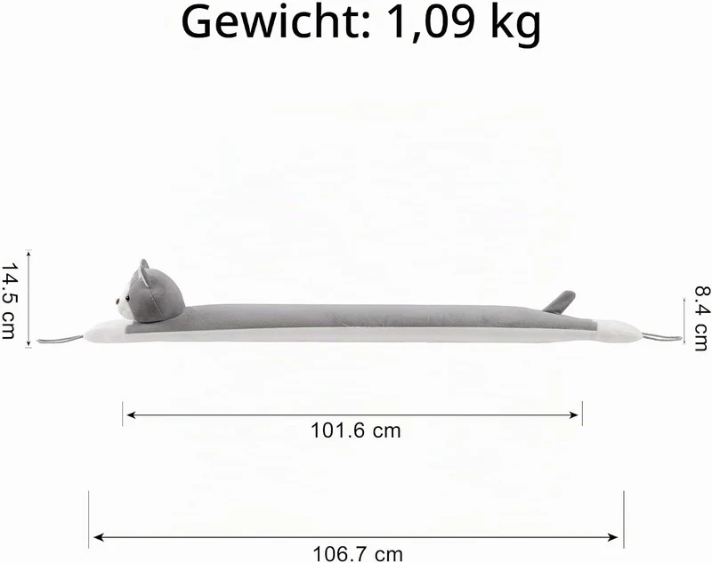 HBselect Zugluftstopper für Türe, Quader Türdichtung Unten, Zugluftstopper Windstopper Schutz vor Lu