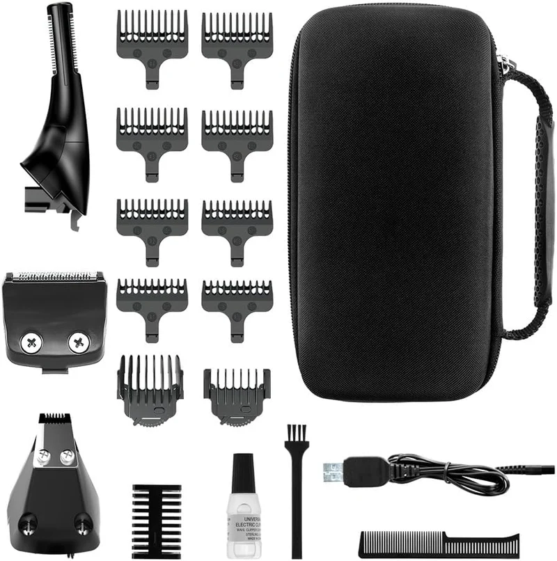 WAHL Manscaper Toolbox, Multigroomer, Bartschneider, Haarschneider, Lithium-Power, USB-Ladung, Schut