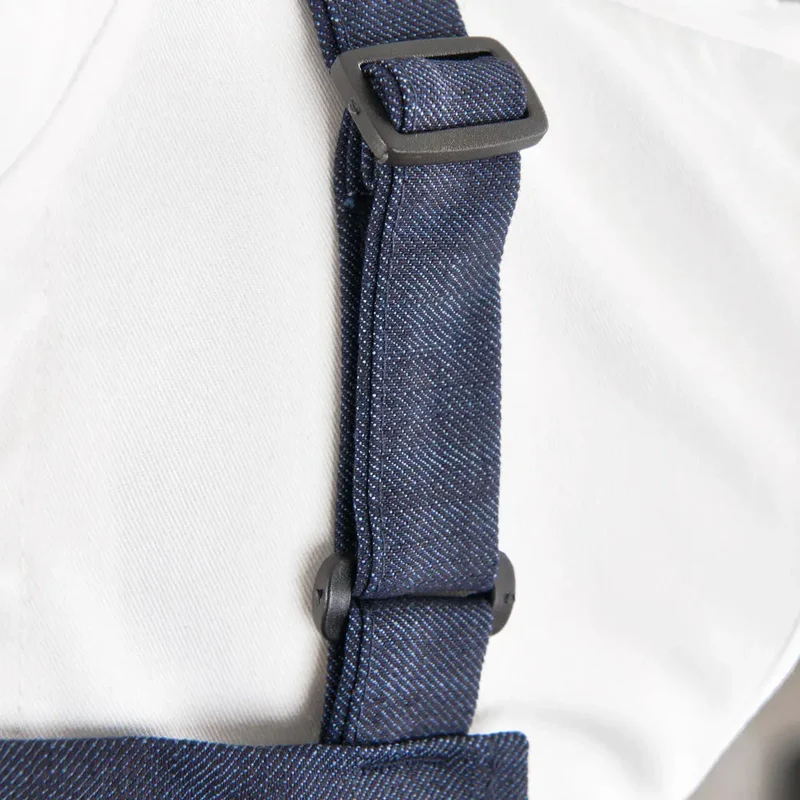 Gastronics Latzschürze Navy Blau und Grau