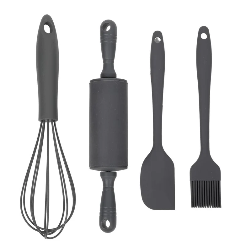 Conzept Backset für Kinder, 4-teilig, Silikon, grau