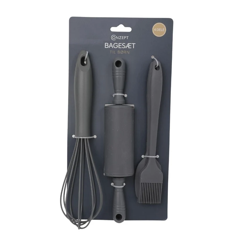 Conzept Backset für Kinder, 4-teilig, Silikon, grau