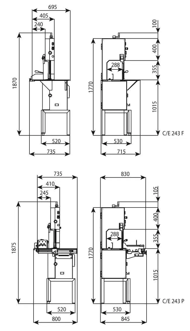 Knochensäge C/E243P Sägeblatt 2400 mm Lux Line