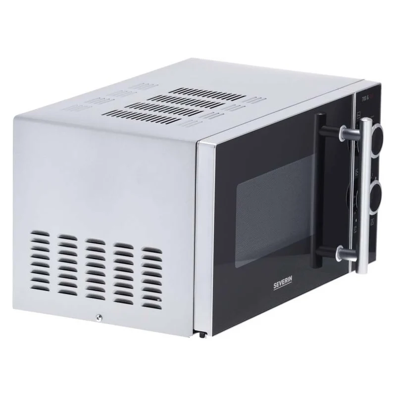 Severin Mikrowelle m.Grill 700/900W MW 7771 Schwarz / Silber