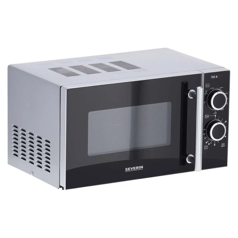 Severin Mikrowelle m.Grill 700/900W MW 7771 Schwarz / Silber