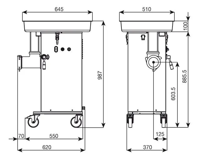 Fleischwolf C/E660F 750 kg/h Superior Line