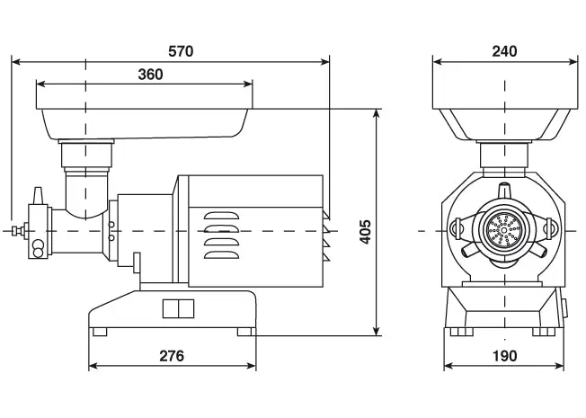 Fleischwolf M32 200 kg/h Premium Line