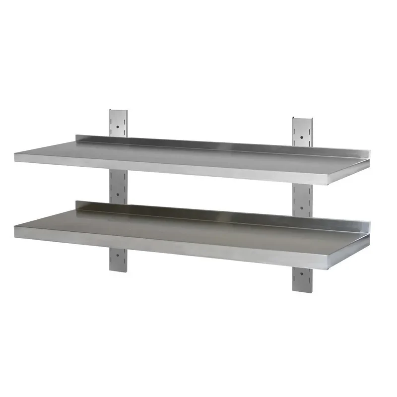 Wandbord Edelstahl verstärkt 2 Boden Tiefe 30