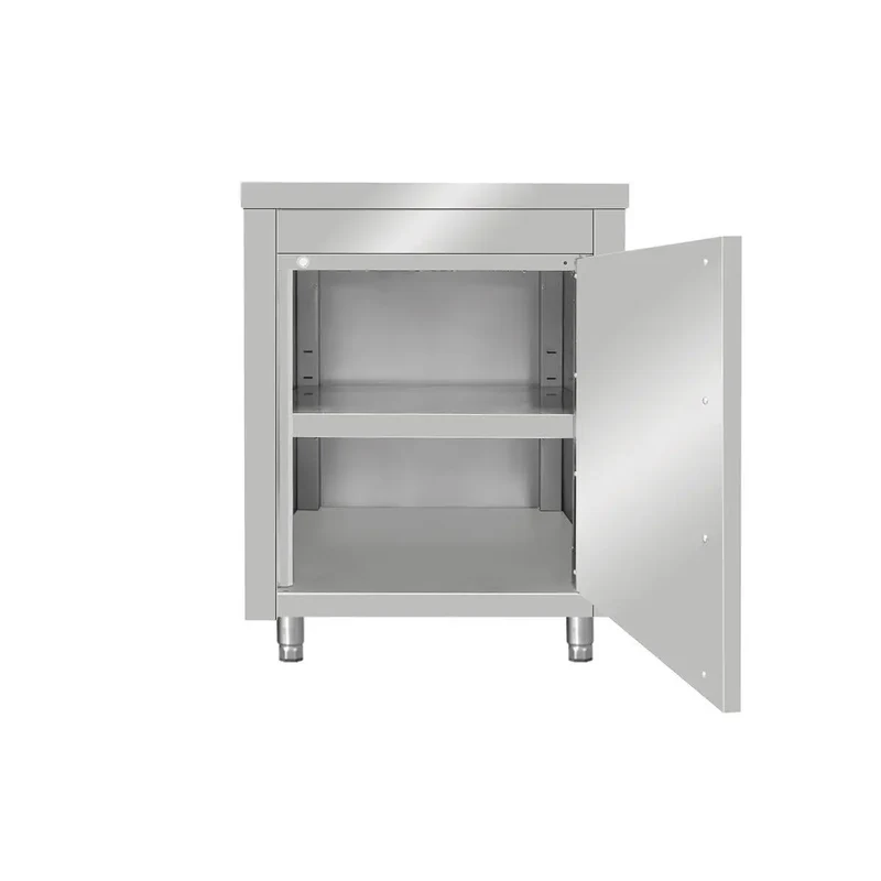 Arbeitsschrank aus Edelstahl Tiefe 60