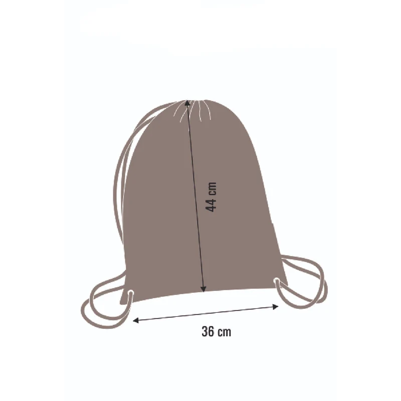 Bertoni Drawstring Shoe Bag Backpack Schoolbag Adjustable Strap Length Waterproof A4