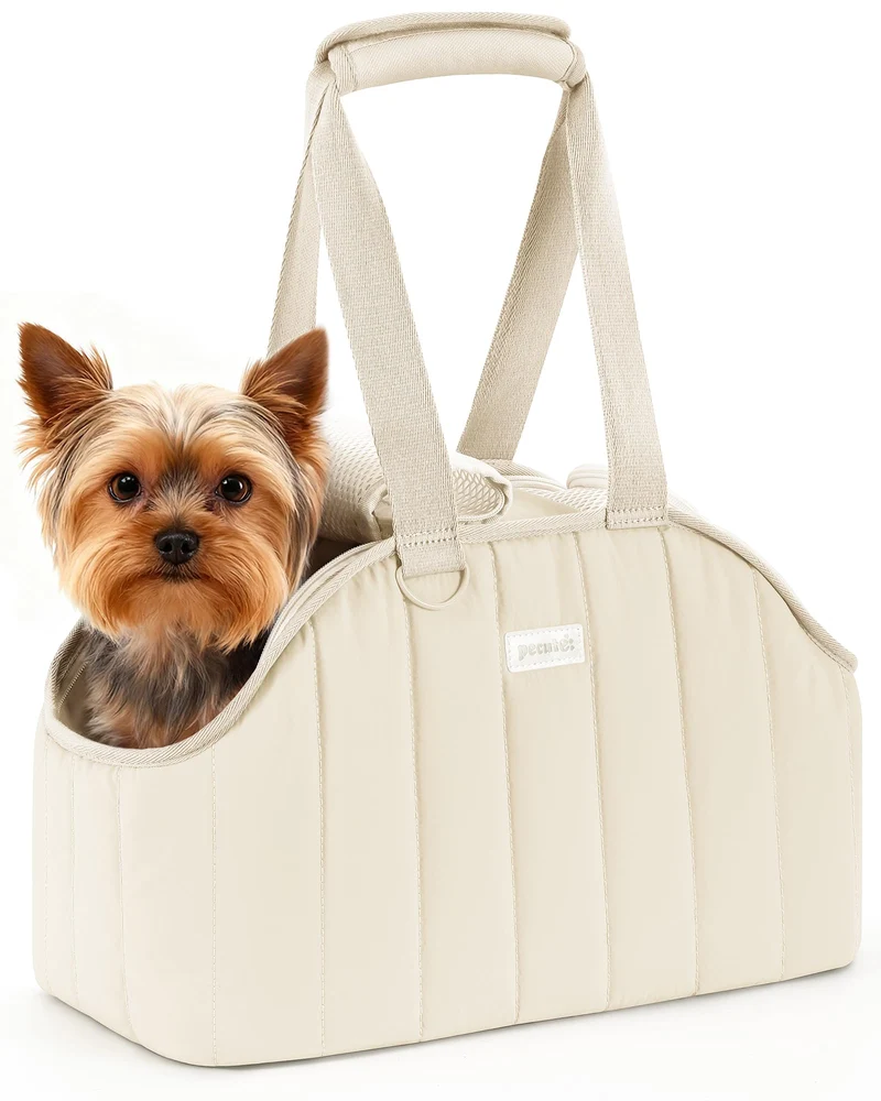 pecute Hundetasche für Kleine Hunde 4kg, Tragetasche Hund Hundetragetasche Leichte, Faltbare Hundetr