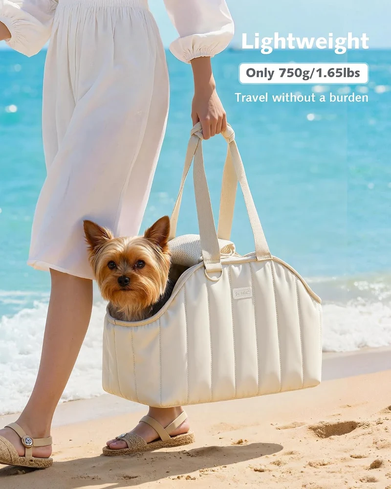 pecute Hundetasche für Kleine Hunde 4kg, Tragetasche Hund Hundetragetasche Leichte, Faltbare Hundetr