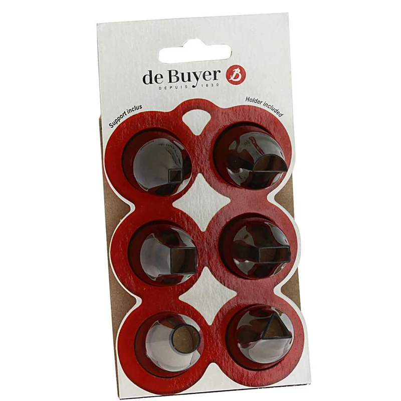 Set 6 boquillas para manga pastelera De Buyer