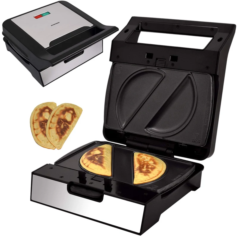 Syntrox Germany Empanada Maker MM-1400W mit herausnehmbaren Backplatten