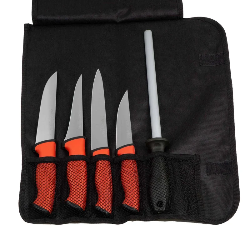 Gastronics Qualitäts-Küchenmesser – Scharf, Ergonomisch und Perfekt für die Gastronomie Metzger Set 5-teilig