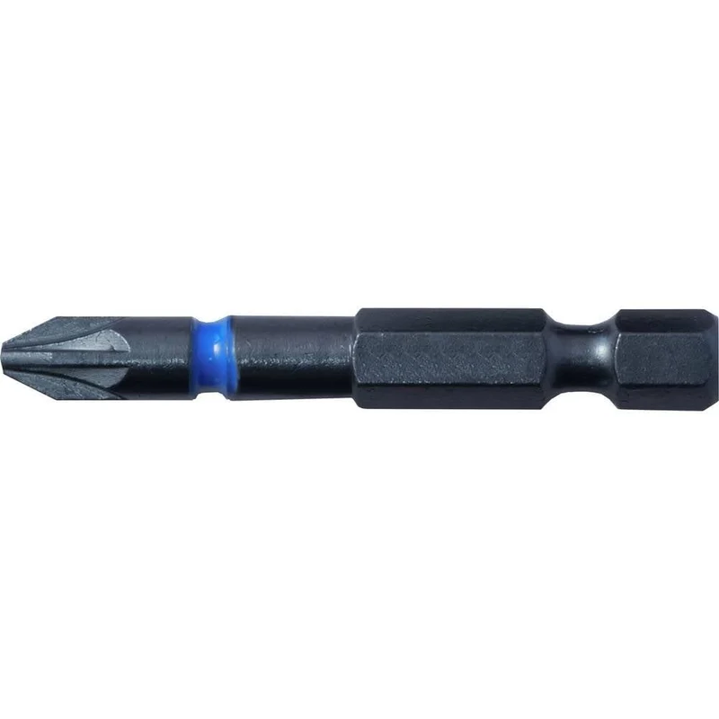 Unbekannt T4560 PZ2LD 50 mm PZ2 Stahl-Schlagschrauber-Bit – Blau (3 Stück)