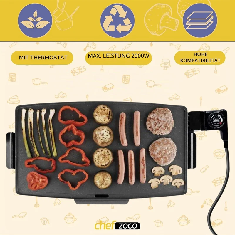 Kabel für Grillplatte, Thermostatkabel für Elektrobügeleisen, Thermostatstecker für Küche, elektrisc
