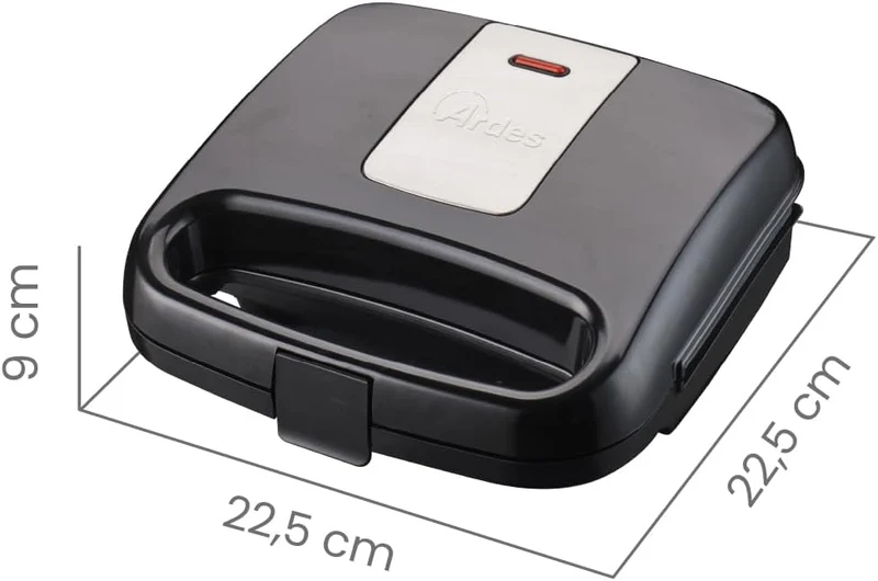 ARDES - AR1S12 FFIZIOSO Kompakter Toaster mit Antihaftplatten - Elektroplatte für Brötchen, Toast, F