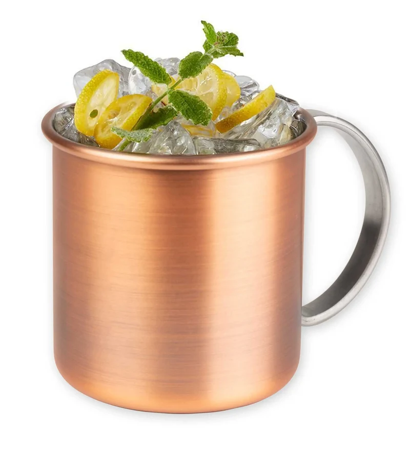 Ayran Edelstahlbecher in Kupfer Optik Moscow Mule
