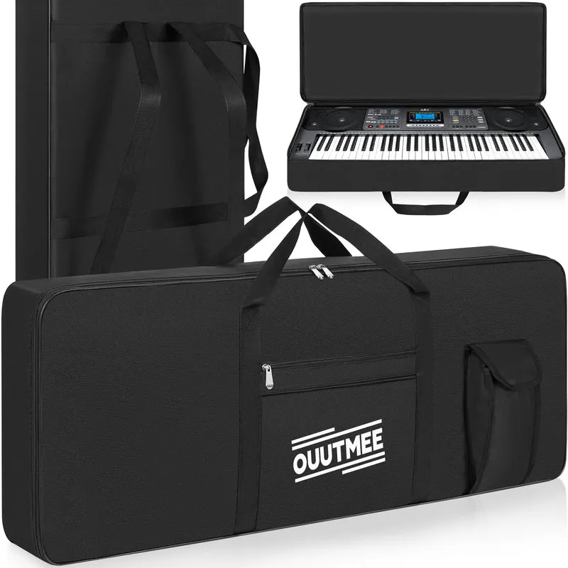 61 Keyboard Tasche Zwei Möglichkeiten Zum Tragen,103 x 40 x 13 cm Keyboard Piano Tasche,600D Waterpr