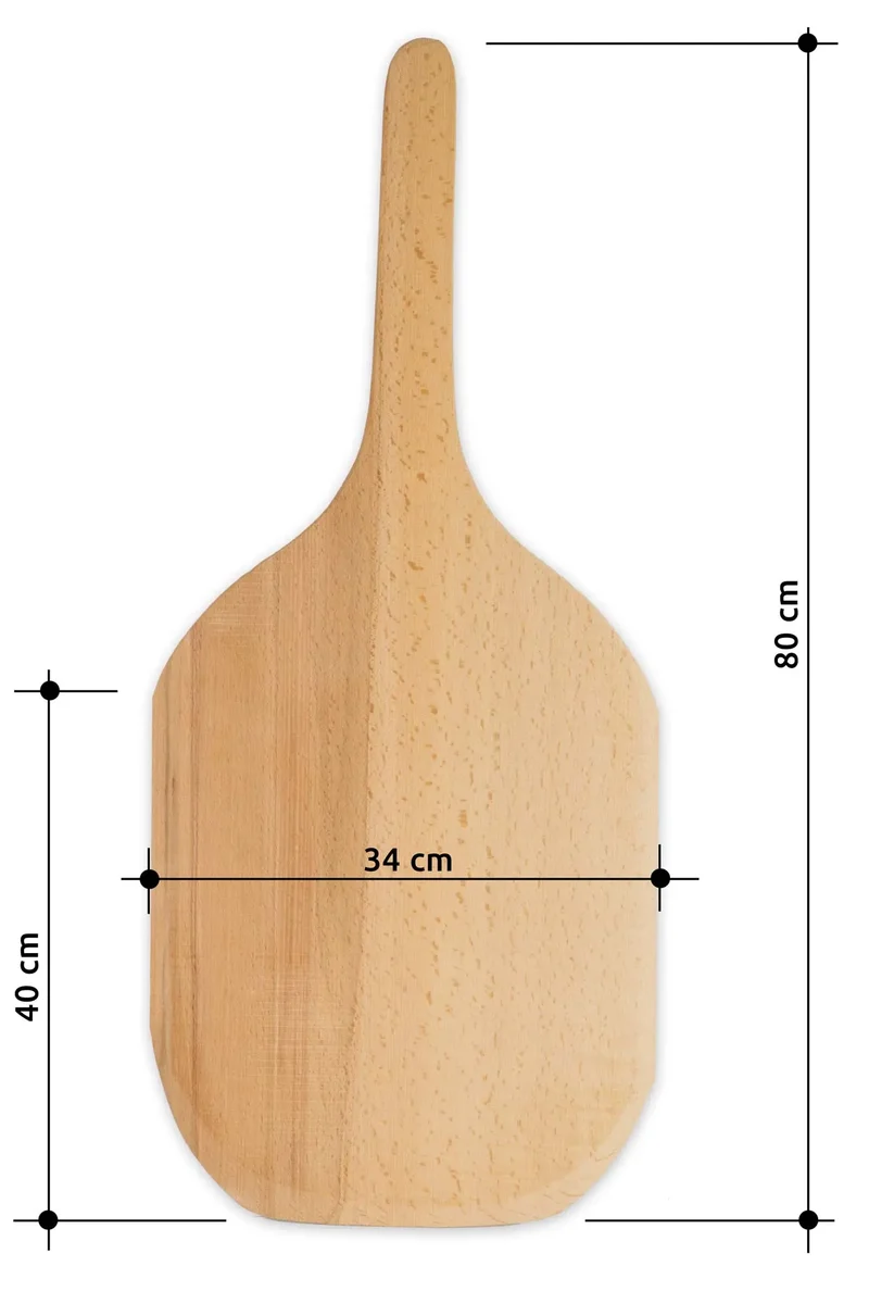 Holzschaufel für Pizza und Brot – Perfekt für die Gastronomie Premium Line 34 x 40 x 80 cm