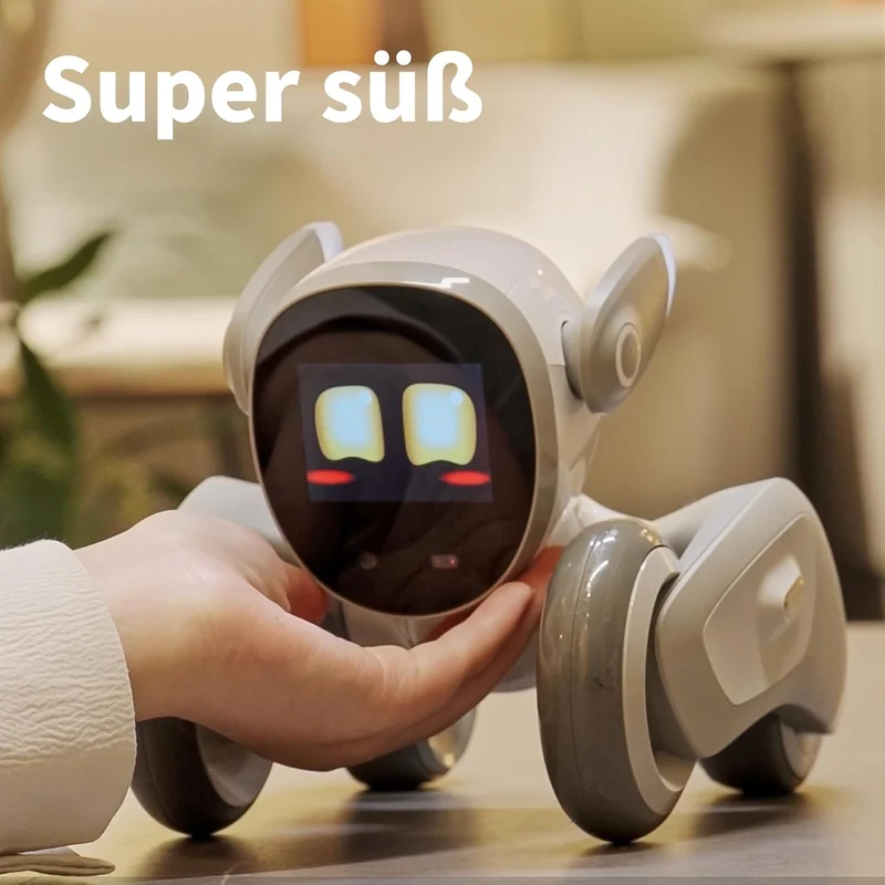 Loona KEYI Premium Haustier-Roboter mit Ladestation (Smarte AI ChatGPT-4o, Stimmen- & Gestensteuerun