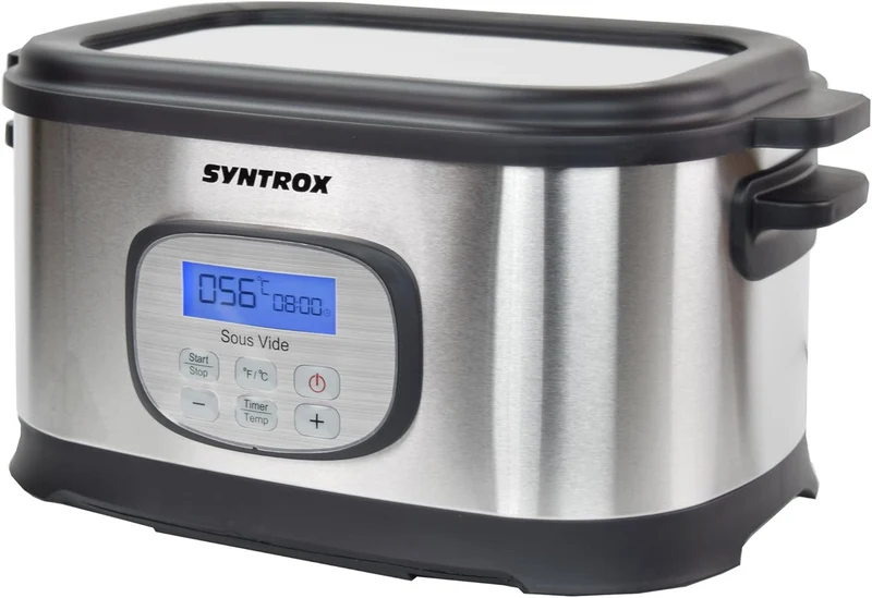 Syntrox Germany Sous Vide Kocher Multikocher, Vakuumgarer, Slow Cooker Langsamgarer, Schongarer der