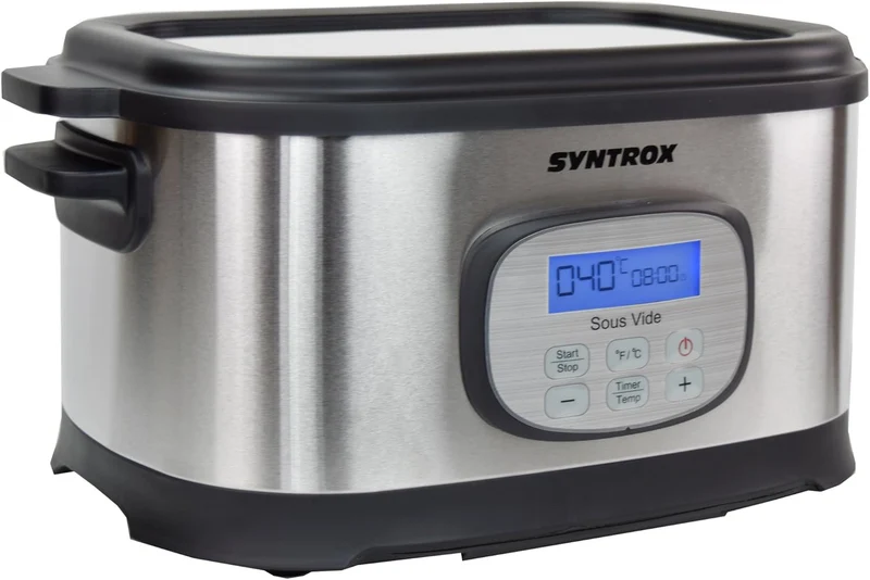 Syntrox Germany Sous Vide Kocher Multikocher, Vakuumgarer, Slow Cooker Langsamgarer, Schongarer der