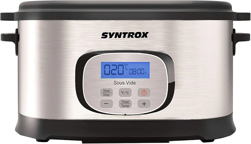 Syntrox Germany Sous Vide Kocher Multikocher, Vakuumgarer, Slow Cooker Langsamgarer, Schongarer der
