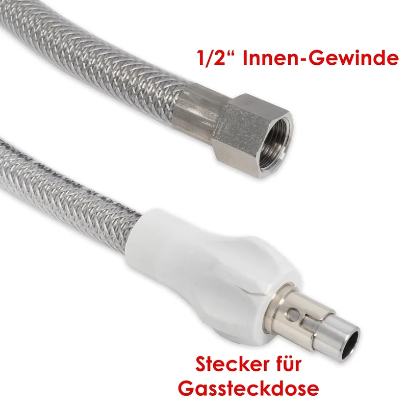 Allgas Gasschlauch Erdgas Schlauch für Gassteckdose