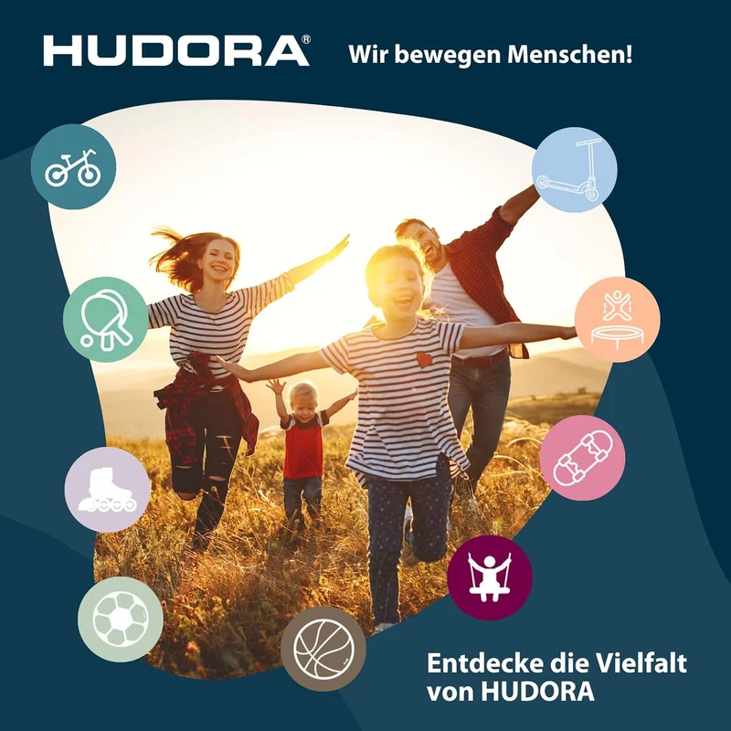 HUDORA Nestschaukel 90 - Kunststoff-Nestschaukel für bis zu 100kg - Hängeschaukel mit 90cm Durchmess