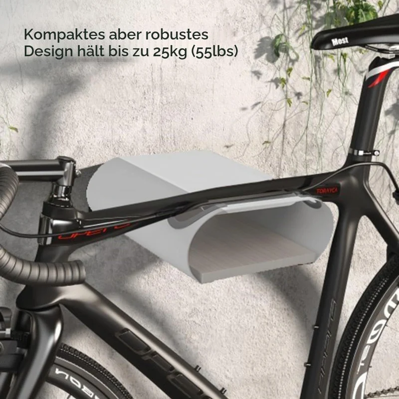 Maclean MC-466 Fahrrad-Wandhalterung Wandfahrradträger Horizontal Fahrradwandhalterung Fahrradhalter