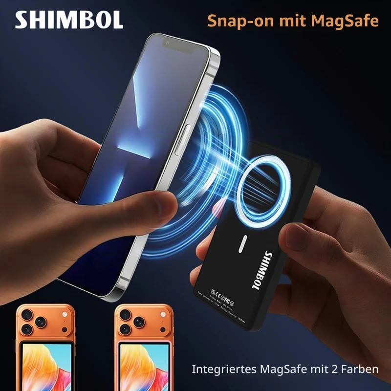 Shimbol CP5 Ultra, 5‘’ 1080P Full Touch HD Telefon Vlog Selfie Monitor Screen für iPhone & Android -