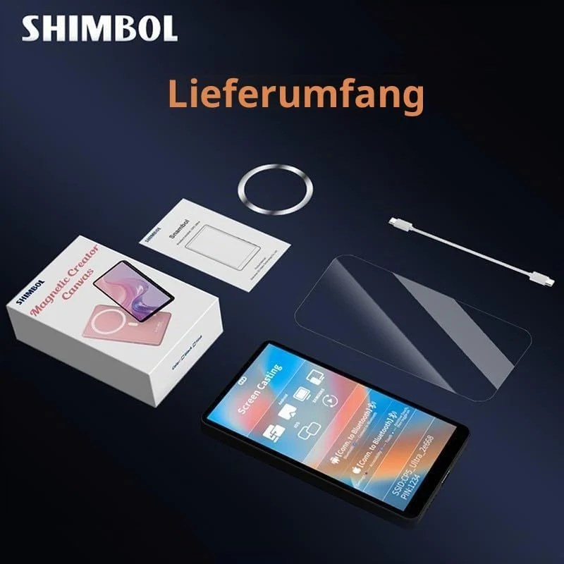Shimbol CP5 Ultra, 5‘’ 1080P Full Touch HD Telefon Vlog Selfie Monitor Screen für iPhone & Android -