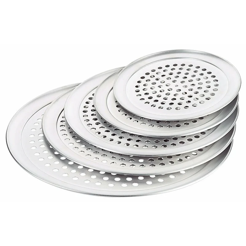 Pizzablech gelocht Aluminium Gelochtes Pizzablech 25,5-41cm