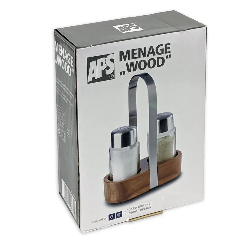 Menage Salz Pfeffer 2-Teilig Wood