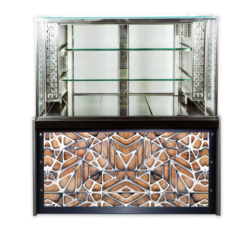 Fleischtheke Doppelverglasung LED Dekor 120 cm